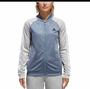 Adidas embossed track jacket